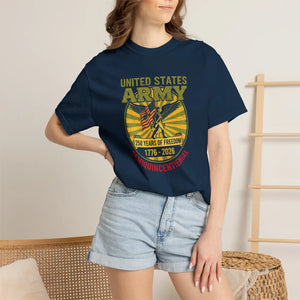Army 250th Anniversary T-shirt, United States 1776–2026 Commemorative Tee - T-shirts - m