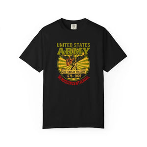 Army 250th Anniversary T-shirt, United States 1776–2026 Commemorative Tee - T-shirts - m
