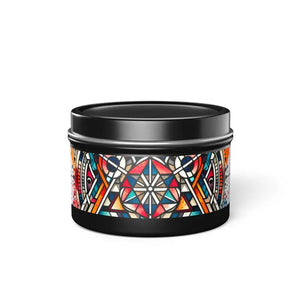 Tin Candles Abstract Pattern Chic Home Fragrance - Dipaliz