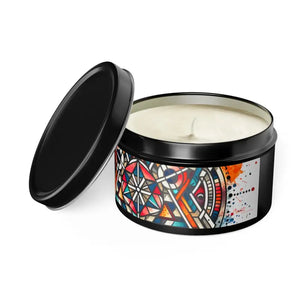 Tin Candles Abstract Pattern Chic Home Fragrance - Dipaliz