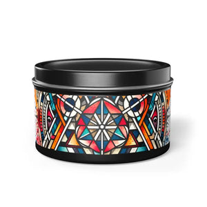Tin Candles Abstract Pattern Chic Home Fragrance - Dipaliz
