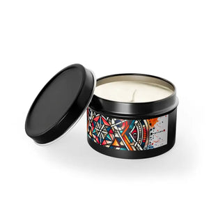 Tin Candles Abstract Pattern Chic Home Fragrance - Dipaliz