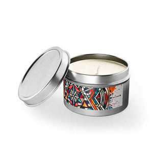 Tin Candles Abstract Pattern Chic Home Fragrance - Dipaliz