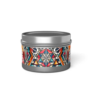 Tin Candles Abstract Pattern Chic Home Fragrance - Dipaliz