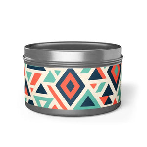 Aromatherapy Tin Candle Lead-free Cotton Glow - Dipaliz - 8oz / Silver / Evergreen - Candles