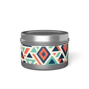 Aromatherapy Tin Candle Lead-free Cotton Glow - Dipaliz - 4oz / Silver / Spa Retreat - Candles