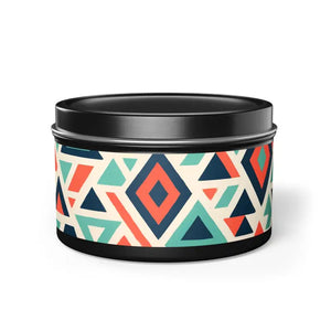Aromatherapy Tin Candle Lead-free Cotton Glow - Dipaliz - 8oz / Black / Spa Retreat - Candles