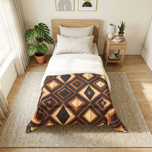Art Deco Pattern Cotton Comforter - Soft Custom Bedding - Dipaliz - Home Decor