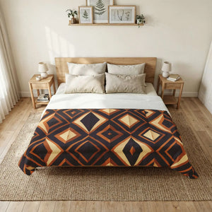 Art Deco Pattern Cotton Comforter - Soft Custom Bedding - Dipaliz - Home Decor