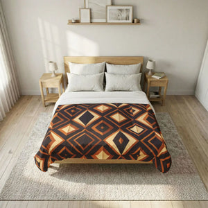 Art Deco Pattern Cotton Comforter - Soft Custom Bedding - Dipaliz - Home Decor