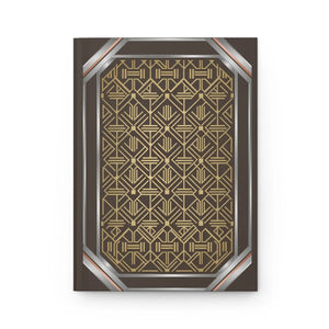Art Deco Pattern Hardcover Journal - Geometric Notebook - Dipaliz - Journals