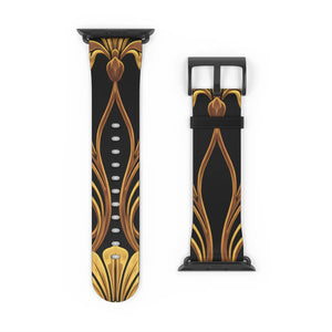 Art Nouveau Apple Watch Band - Vintage Faux Leather - Dipaliz - Bands