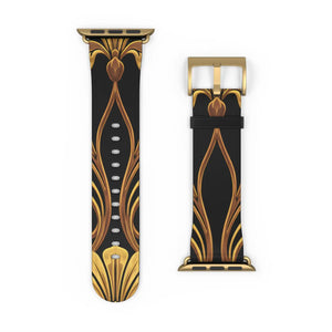 Art Nouveau Apple Watch Band - Vintage Faux Leather - Dipaliz - Bands