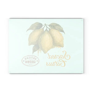 Premium Artisan Lemon Glass Cutting Board - Vibrant Citrus - Dipaliz - Boards