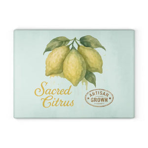 Premium Artisan Lemon Glass Cutting Board - Vibrant Citrus - Dipaliz - 11’’ x 15’’ / Rectangle - Boards