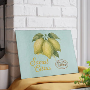 Premium Artisan Lemon Glass Cutting Board - Vibrant Citrus - Dipaliz - 8’’ x 11’’ / Rectangle - Boards