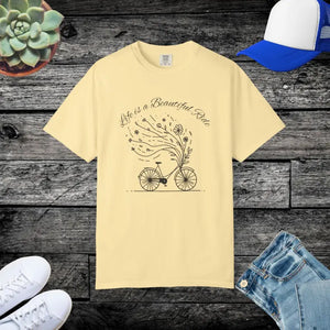 Artistic Bicycle Graphic Tee Unisex Casual Wear Dipaliz - Banana / s - T-shirts