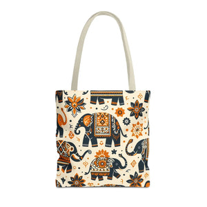 Artistic Elephants Tote Bags - Dye Sublimation - Dipaliz