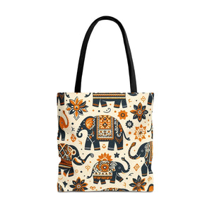 Artistic Elephants Tote Bags - Dye Sublimation - Dipaliz