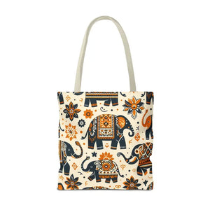 Bags - Artistic Elephants Tote Dye Sublimation Print - Dipaliz