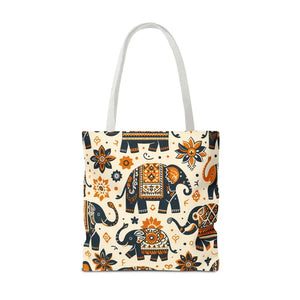Bags - Artistic Elephants Tote Dye Sublimation Print - Dipaliz