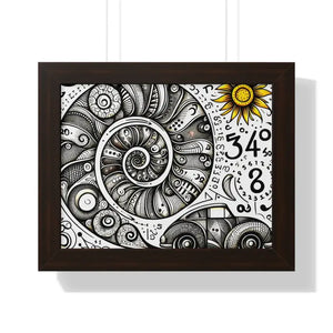 Premium Horizontal Poster - Bold Pigment Inks - Dipaliz - 14″ x 11″ / Walnut - Posters Prints & Visual Artwork