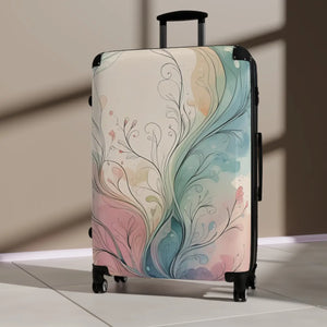 Artistic Floral Suitcase - Boho Style Travel Gear - Dipaliz - Suitcases