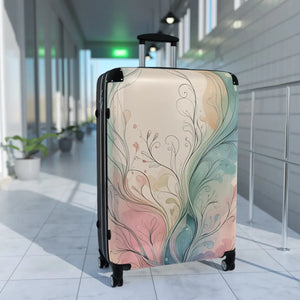 Artistic Floral Suitcase - Boho Style Travel Gear - Dipaliz - Suitcases
