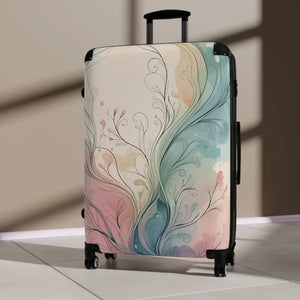 Artistic Floral Suitcase Boho Style Travel Gear - Dipaliz - Suitcases