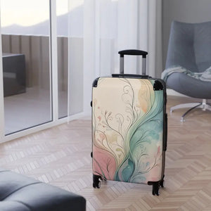 Artistic Floral Suitcase Boho Style Travel Gear - Dipaliz - Suitcases