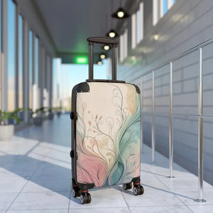 Artistic Floral Suitcase Boho Style Travel Gear - Dipaliz - Small / Black - Suitcases