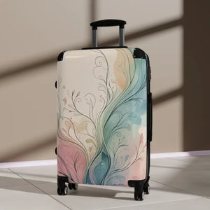 Artistic Floral Suitcase Boho Style Travel Gear - Dipaliz - Suitcases