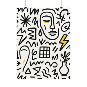 Stunning Abstract Satin Poster Prints for Bold Home Decor - Dipaliz - Posters