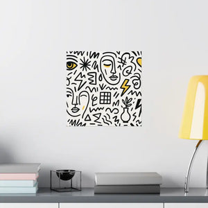 Stunning Abstract Satin Poster Prints for Bold Home Decor - Dipaliz - Posters