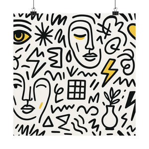 Stunning Abstract Satin Poster Prints for Bold Home Decor - Dipaliz - Posters