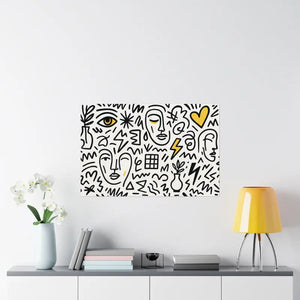 Stunning Abstract Satin Poster Prints for Bold Home Decor - Dipaliz - Posters