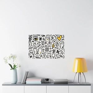 Stunning Abstract Satin Poster Prints for Bold Home Decor - Dipaliz - Posters