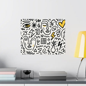 Stunning Abstract Satin Poster Prints for Bold Home Decor - Dipaliz - Posters