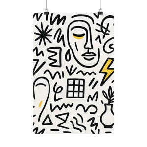 Stunning Abstract Satin Poster Prints for Bold Home Decor - Dipaliz - Posters