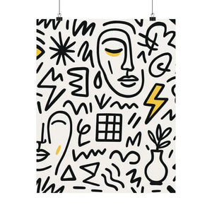 Stunning Abstract Satin Poster Prints for Bold Home Decor - Dipaliz - Posters