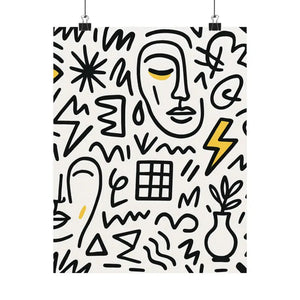 Stunning Abstract Satin Poster Prints for Bold Home Decor - Dipaliz - Posters