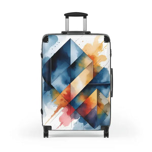 Artistic Travel Suitcase Vibrant Style Statement - Dipaliz - Large / Black - Suitcases