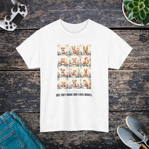 Vibrant Unisex Heavy Cotton Tee - Whole Life Print - Dipaliz - T-shirts - s
