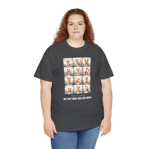 Vibrant Unisex Heavy Cotton Tee - Whole Life Print - Dipaliz - T-shirts - s
