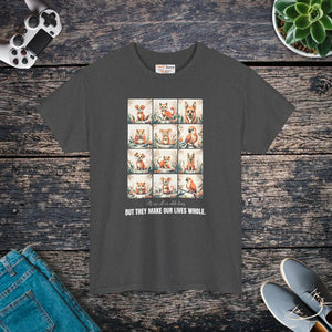 Vibrant Unisex Heavy Cotton Tee - Whole Life Print - Dipaliz - T-shirts - s