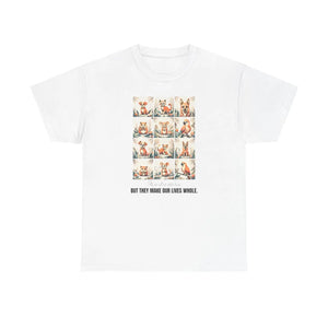 Vibrant Unisex Heavy Cotton Tee - Whole Life Print - Dipaliz - T-shirts - s