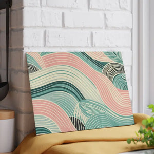 Artistic Waves Glass Cutting Board Kitchen Décor - Dipaliz - Boards