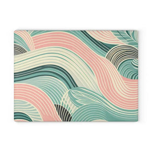 Artistic Waves Glass Cutting Board Kitchen Décor - Dipaliz - 11’’ x 15’’ / Rectangle - Boards