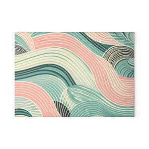 Artistic Waves Glass Cutting Board Kitchen Décor - Dipaliz - Boards