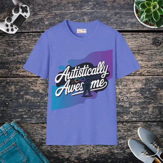 Artistically Awesome Unisex Softstyle Tee - Heather Royal / s T-shirt